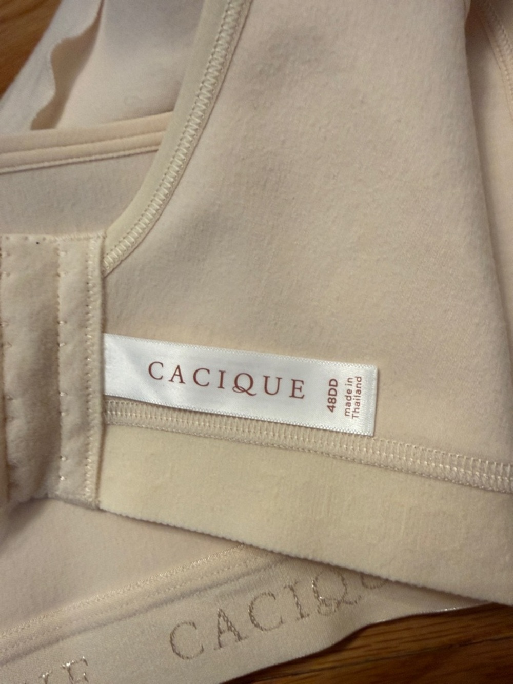 Cacique 48DD Cream Wireless Comfort Bra with Light Support NWOT - Picture 5 of 5